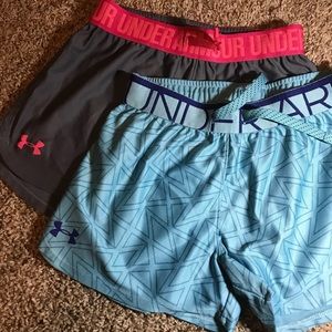 2 pairs of girls UnderArmour Shorts